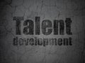 Studying concept: Talent Development on grunge wall background