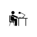 Studying, student, classroom icon. Element of education pictogram icon. Premium quality graphic design icon. Signs and symbols