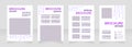 Studying technology for junior children blank brochure design