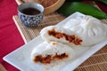 Stuff of Red Pork Bun Royalty Free Stock Photo