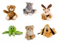 Stuff toy collage Royalty Free Stock Photo