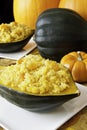 Stuffed Acorn Squash Royalty Free Stock Photo