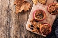 Stuffed apples baked with nuts