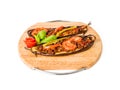 Stuffed Aubergine Royalty Free Stock Photo