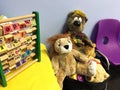 Stuffed Bear and Lion Toys