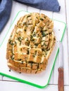 Stuffed bread with cheese Royalty Free Stock Photo