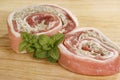Stuffed breast of lamb Royalty Free Stock Photo