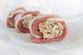 Stuffed Breast of Lamb Royalty Free Stock Photo