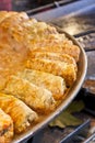 Stuffed cabbage leaf, traditional hungarian food Royalty Free Stock Photo