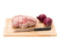 Stuffed chicken breast wrapped in bacon Royalty Free Stock Photo