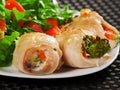 Stuffed chicken rolls