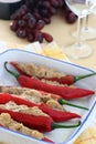 Stuffed chilies Royalty Free Stock Photo