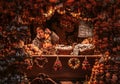 Stuffed Christmas market stall in Budapest