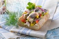 Stuffed ciabatta Royalty Free Stock Photo