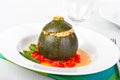 Stuffed courgette Royalty Free Stock Photo
