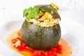 Stuffed courgette Royalty Free Stock Photo