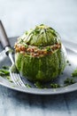 Stuffed courgette