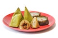 Stuffed Dough Pyramid Dessert and Nian gao for Chinese New Year festival