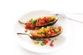 Stuffed eggplant food for vegetarian Royalty Free Stock Photo