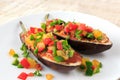 Stuffed eggplant food for vegetarian Royalty Free Stock Photo