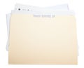 Stuffed file folder