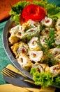 Stuffed fish rolls dish Royalty Free Stock Photo