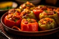 Pimientos Rellenos - Stuffed peppers with various fillings, such as meat or cheese