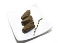 Stuffed grape leaves Royalty Free Stock Photo