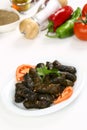 Stuffed grapes leaves Royalty Free Stock Photo