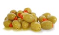 Stuffed green olives Royalty Free Stock Photo