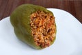 Stuffed green pepper