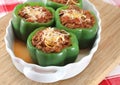 Stuffed Green Peppers Royalty Free Stock Photo