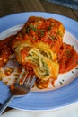 Stuffed Lasagna Roll Up