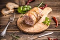 Stuffed meat roll Royalty Free Stock Photo