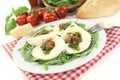 Stuffed mozzarella Royalty Free Stock Photo