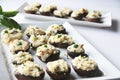 Stuffed Mushrooms Caprese Royalty Free Stock Photo