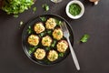 Stuffed mushrooms Royalty Free Stock Photo