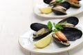 Stuffed mussels, turkish food