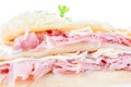 Stuffed pancake with ham and cheese Royalty Free Stock Photo