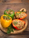 Stuffed peppers with meat and rice Royalty Free Stock Photo