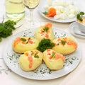 Stuffed potatoes Royalty Free Stock Photo