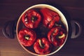 Stuffed red pepper Royalty Free Stock Photo