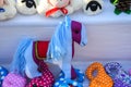 Stuffed small little horse, toy for kids and children