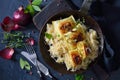 Stuffed Swabian ravioli Royalty Free Stock Photo