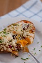 Stuffed sweet potatoes with quinoa Royalty Free Stock Photo