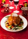 Stuffed turkey breast Royalty Free Stock Photo