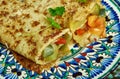 stuffed vegetable parathas Royalty Free Stock Photo