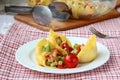 Stuffed vegetables pasta Royalty Free Stock Photo