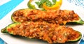 Stuffed zucchini Royalty Free Stock Photo