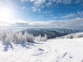 Stuhleck Semmering skiing region during winter